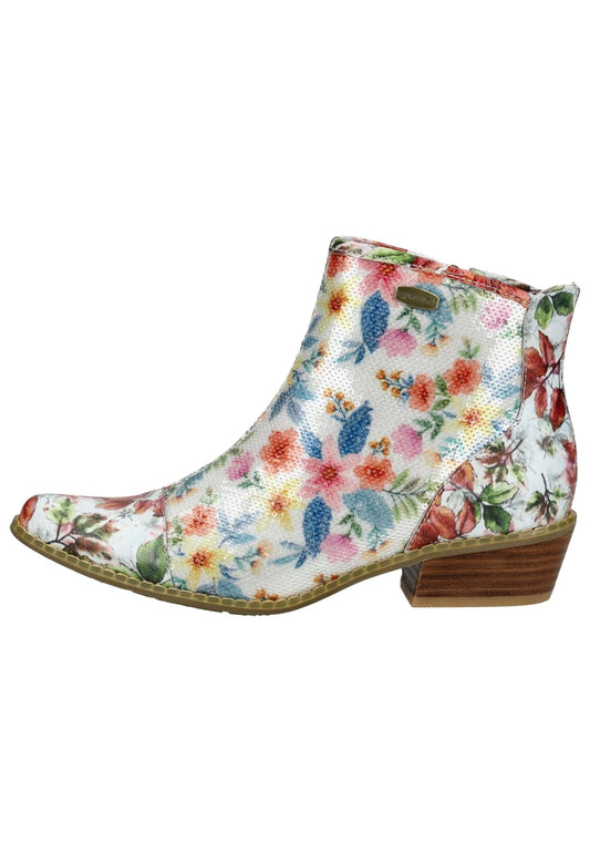 Laura Vita Stiefelette Leder/Textil Weiß