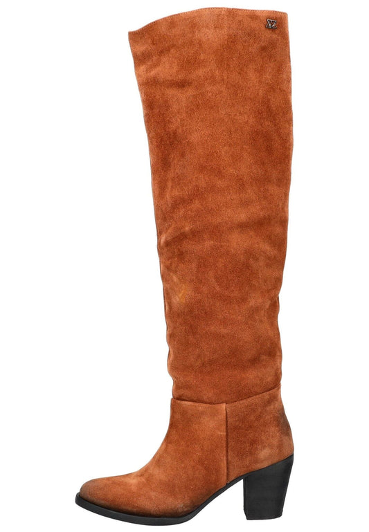 Lazamani Stiefel Leder Cognac