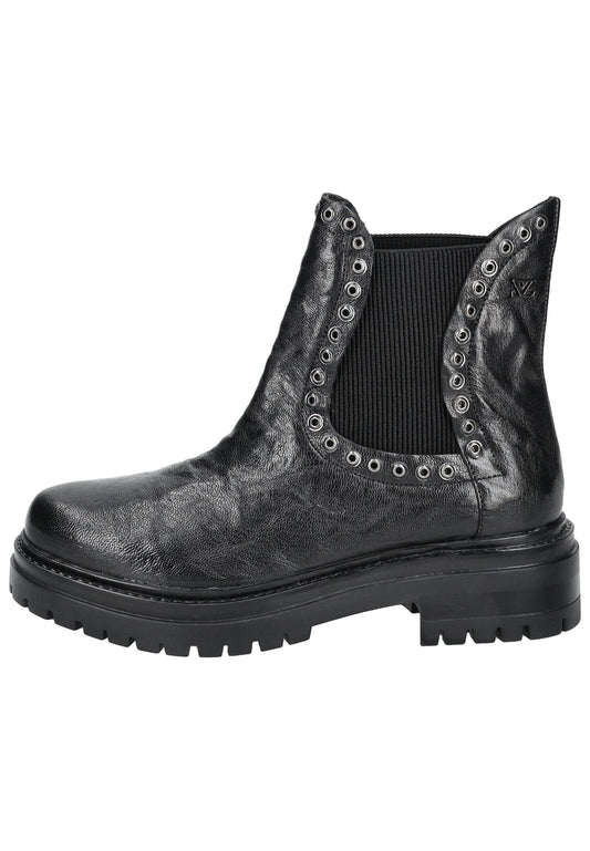 Lazamani Stiefelette Leder/Textil Schwarz