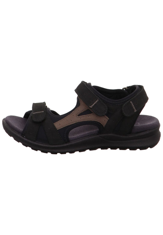 Legero Sandalen Nubukleder Schwarz