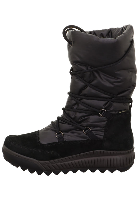 Legero Stiefel Leder/Textil Schwarz Warmfutter