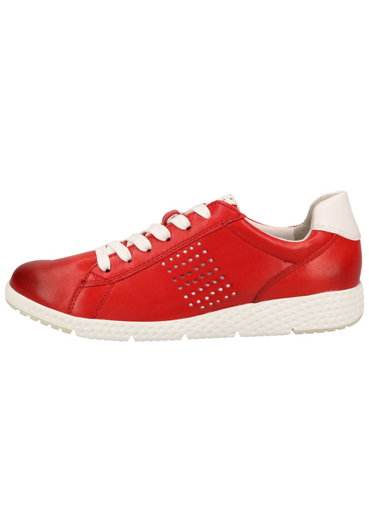 Marco Tozzi Sneaker Leder Rot/Weiß
