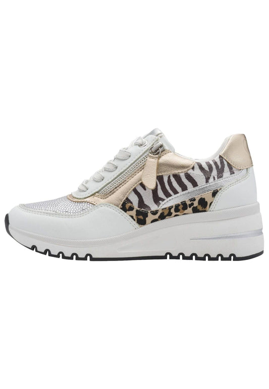 Marco Tozzi Sneaker Lederimitat/Textil Quartz