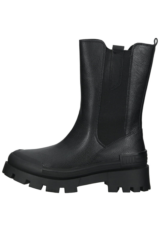 Marco Tozzi Stiefelette Lederimitat Schwarz