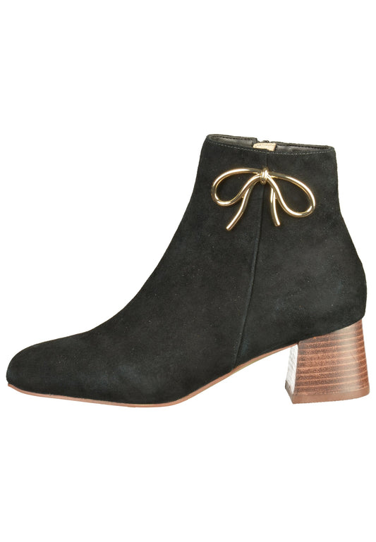 Mellow Yellow Stiefelette Veloursleder Schwarz