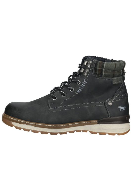 Mustang Stiefelette Lederimitat/Textil Dunkelgrau Warmfutter
