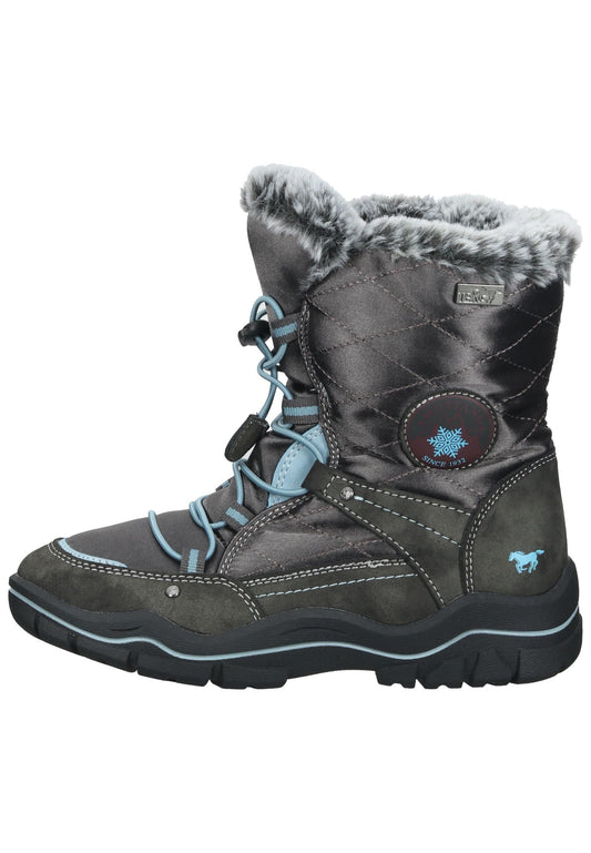 Mustang Stiefelette Lederimitat/Textil Dunkelgrau Warmfutter