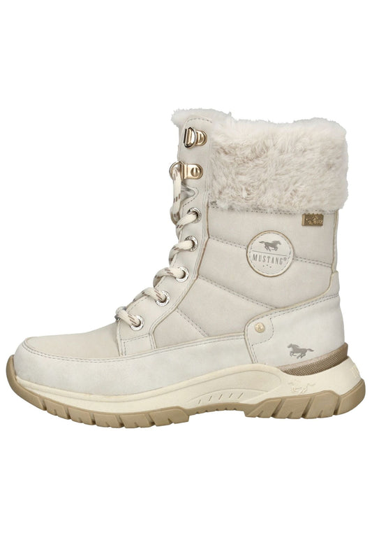 Mustang Stiefelette Lederimitat/Textil Ice Warmfutter
