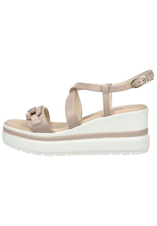 Nero Giardini Sandalen Leder Beige/Weiß