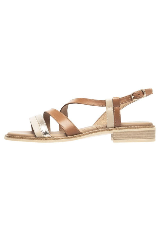 Nero Giardini Sandalen Leder/Textil Braun