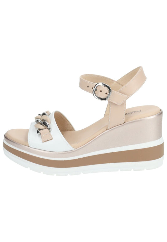 Nero Giardini Sandalen Leder Weiß Kombi