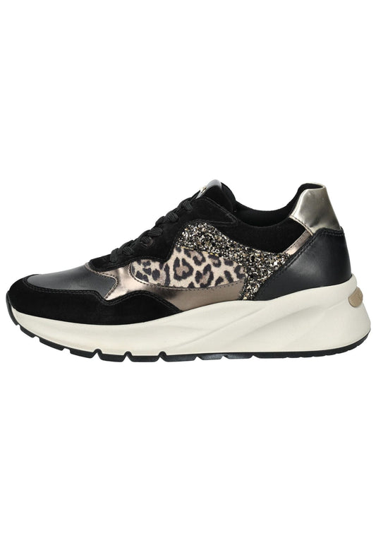 Nero Giardini Sneaker Leder/Textil Schwarz Kombi