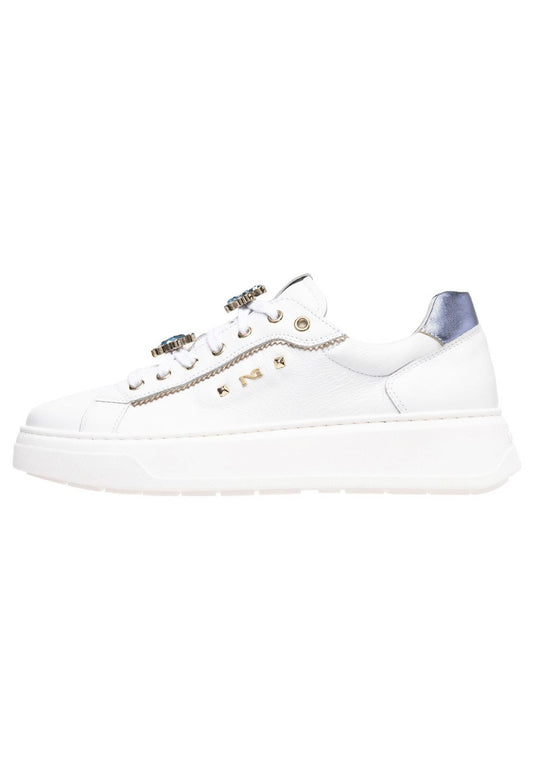 Nero Giardini Sneaker Leder/Textil Weiß