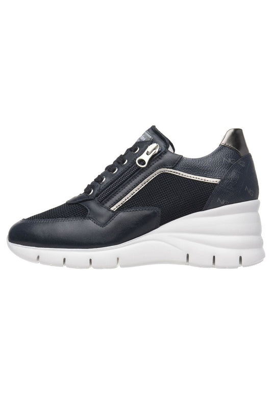 Nero Giardini Sneaker Lederimitat/Textil Blau
