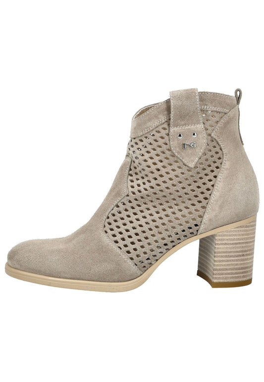 Nero Giardini Stiefelette Veloursleder Beige