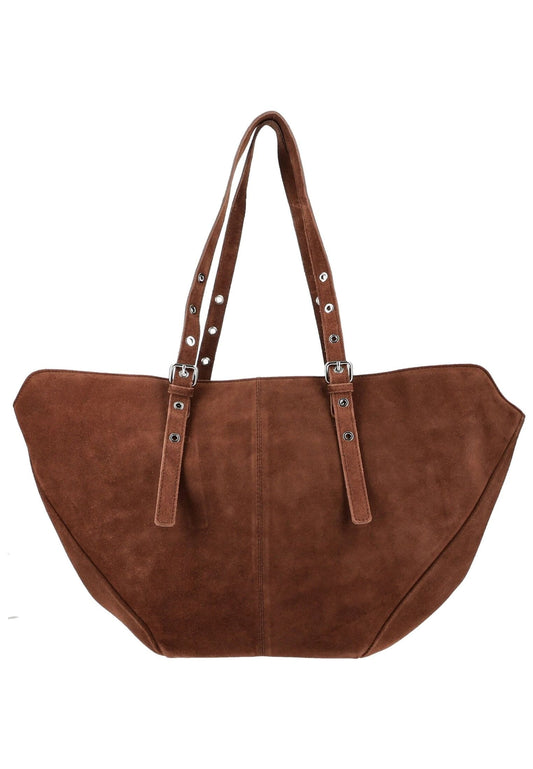 NUNOO Taschen Veloursleder Cacao