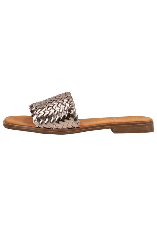 Oh! My Sandals Pantoletten Leder Bronze