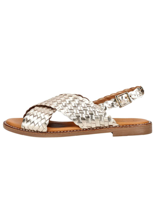Oh! My Sandals Sandalen Leder Champagne