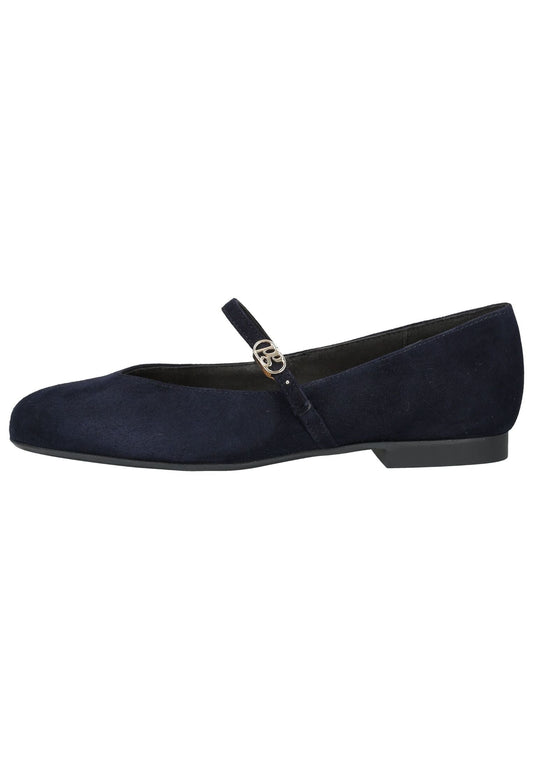 Paul Green Ballerinas Leder Blau