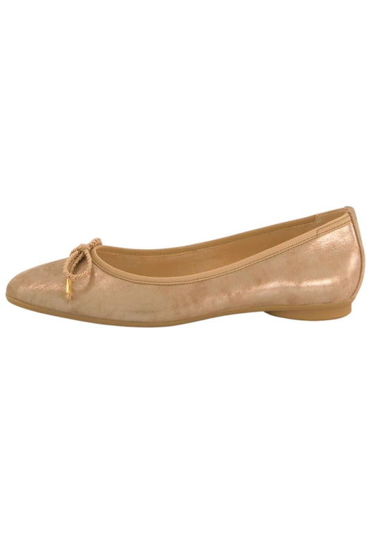 Paul Green Ballerinas Leder Champagne