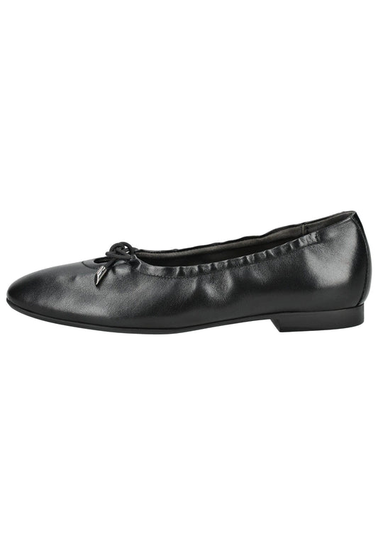 Paul Green Ballerinas Leder Schwarz