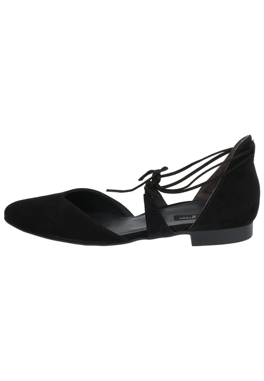 Paul Green Ballerinas Veloursleder Schwarz