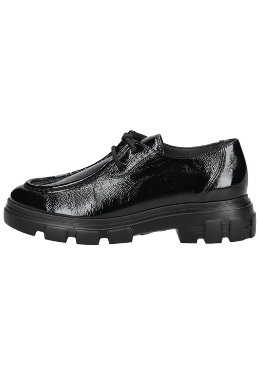 Paul Green Halbschuhe Leder Schwarz Lack
