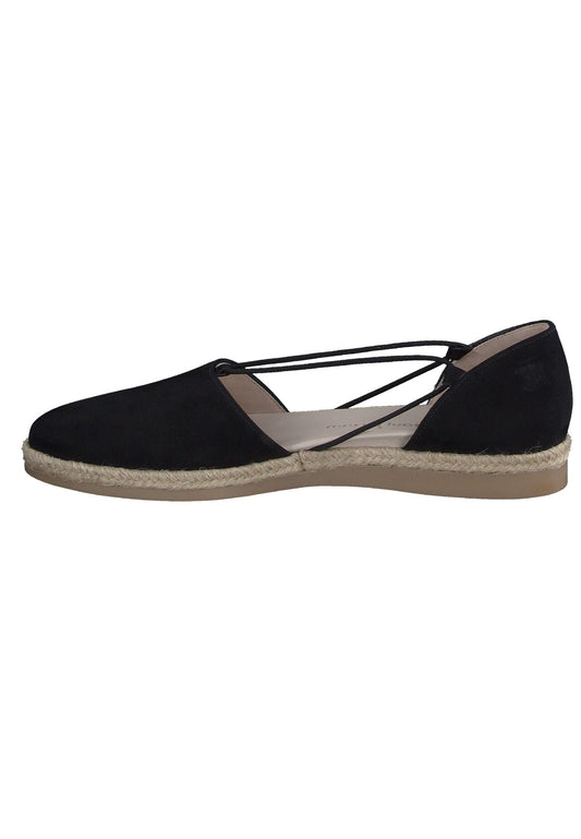 Paul Green Halbschuhe Nubukleder Schwarz/Beige