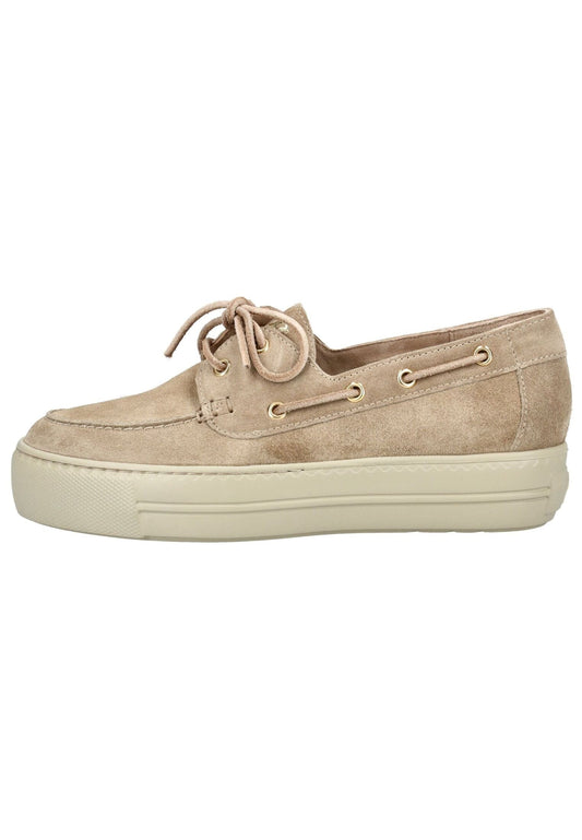 Paul Green Halbschuhe Veloursleder Beige