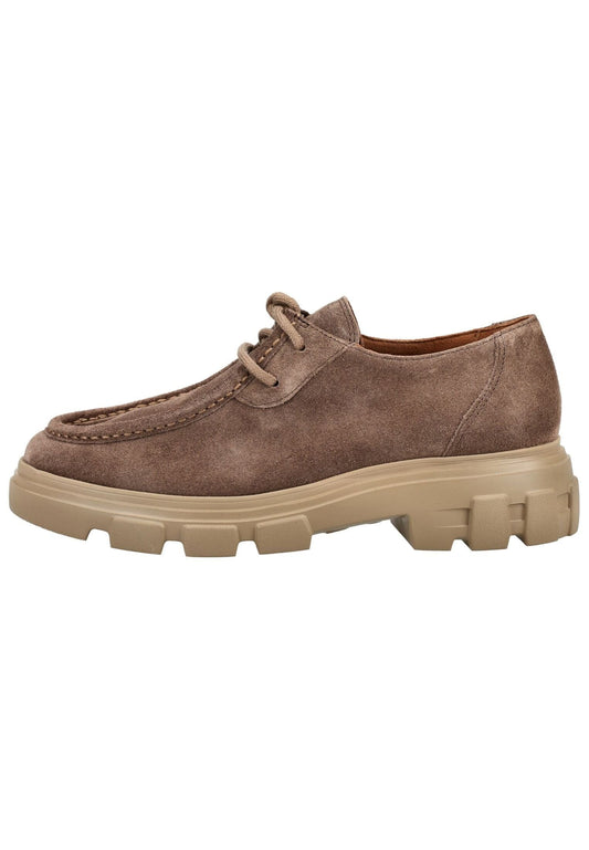 Paul Green Halbschuhe Veloursleder Braun
