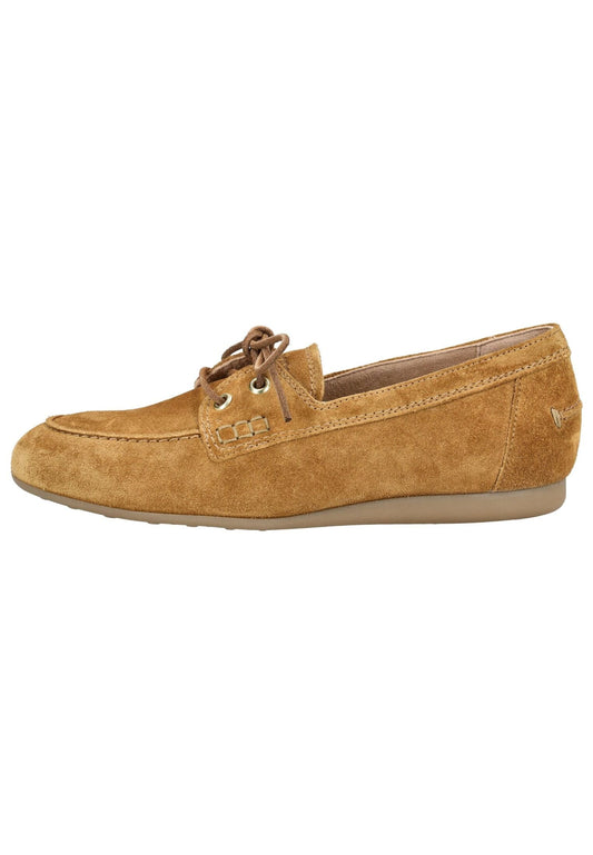 Paul Green Halbschuhe Veloursleder Camel