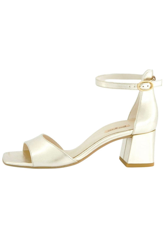 Paul Green Sandalen Leder Platin