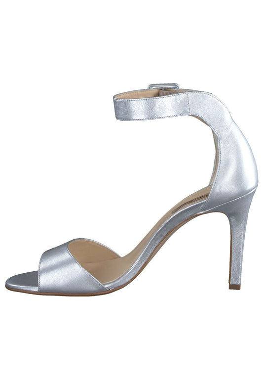 Paul Green Sandalen Leder Silber