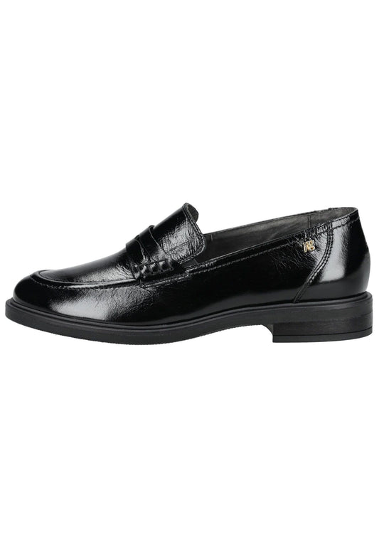 Paul Green Slipper Glattleder Schwarz