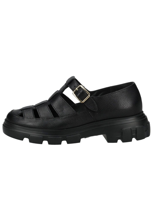 Paul Green Slipper Leder Schwarz