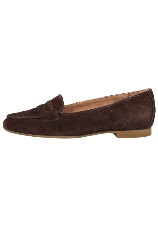 Paul Green Slipper Veloursleder Dunkelbraun