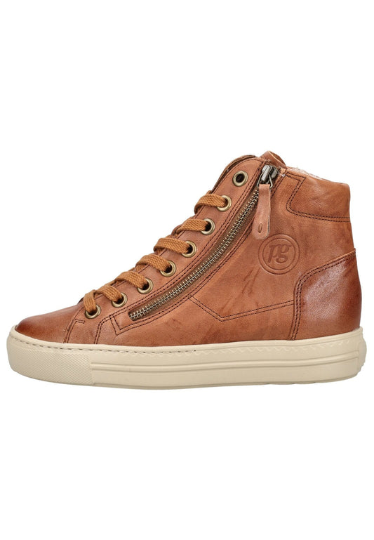 Paul Green Sneaker Leder Cognac