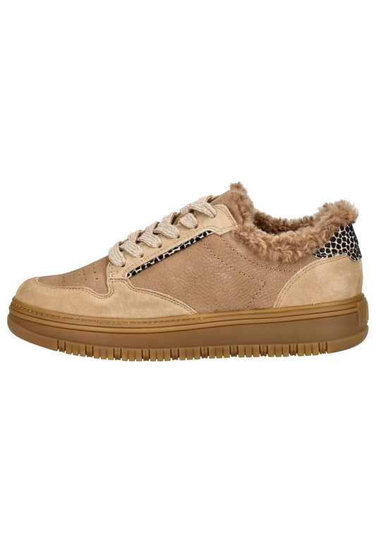 Paul Green Sneaker Leder Mittelbraun Warmfutter
