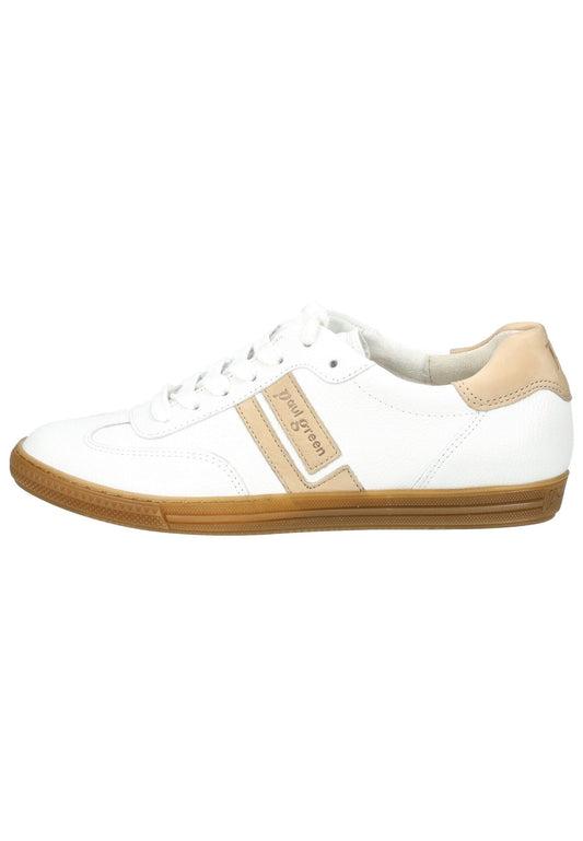 Paul Green Sneaker Leder Weiß/Braun