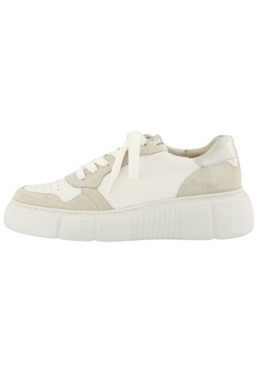 Paul Green Sneaker Leder Weiß Kombi