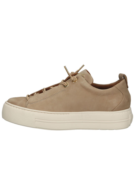 Paul Green Sneaker Nubukleder Hellbraun