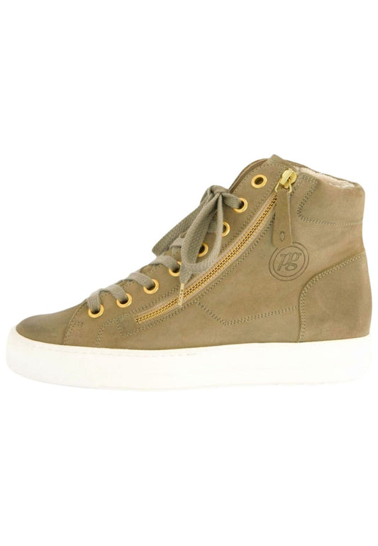 Paul Green Sneaker Veloursleder Olive