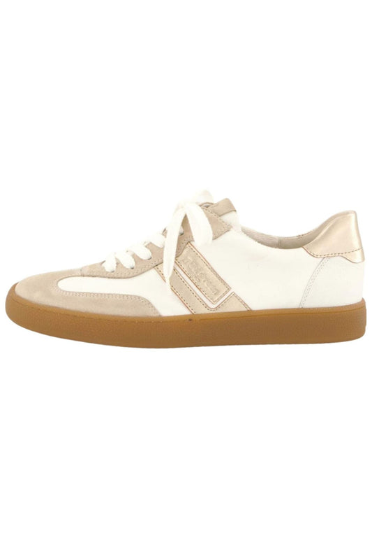 Paul Green Sneaker Veloursleder/Textil Weiß Kombi