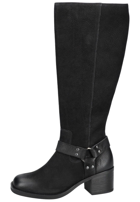 Paul Green Stiefel Nubukleder Schwarz