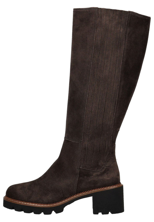 Paul Green Stiefel Veloursleder Mocca