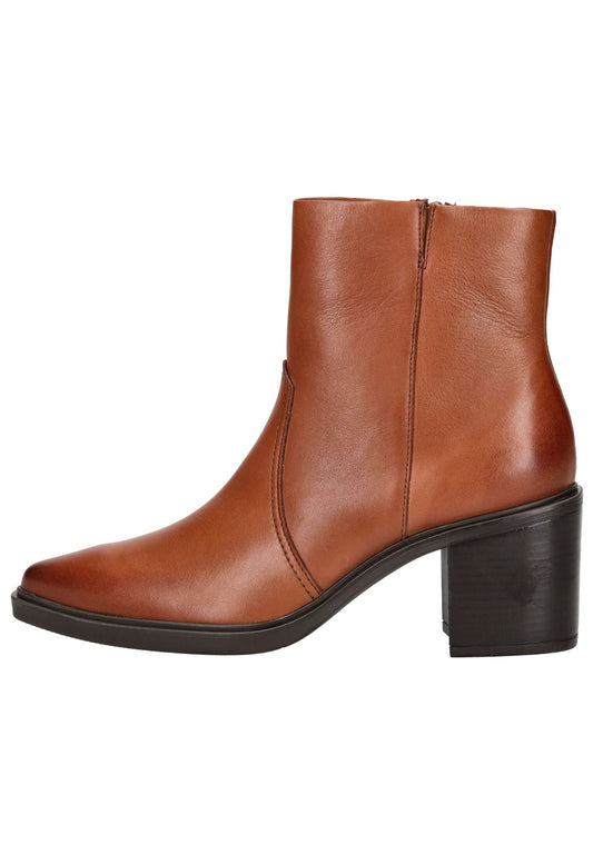 Paul Green Stiefelette Glattleder Cognac