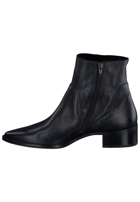 Paul Green Stiefelette Glattleder Schwarz