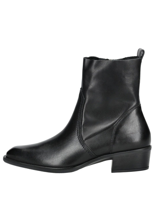 Paul Green Stiefelette Glattleder Schwarz