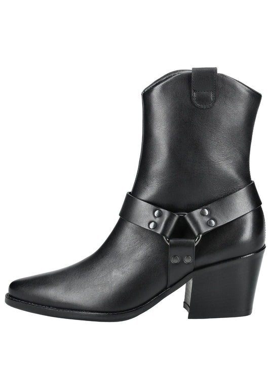 Paul Green Stiefelette Glattleder Schwarz