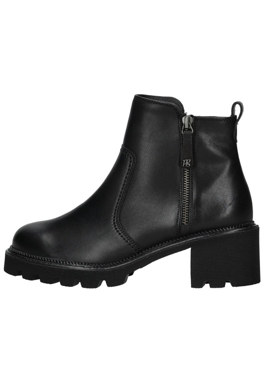 Paul Green Stiefelette Glattleder Schwarz Warmfutter